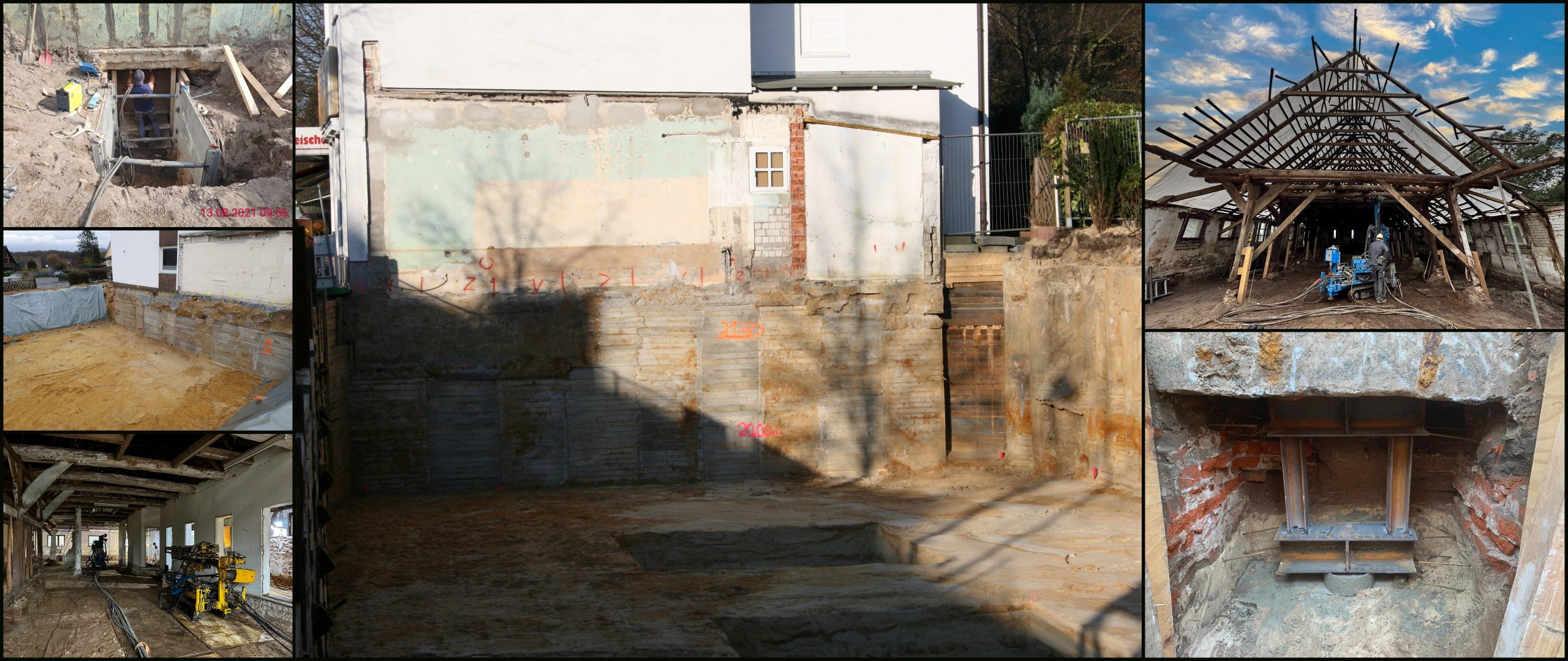 Sicherung von Bestandsgebäuden Nolte Grundbau GmbH Bremen